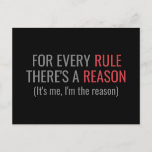 Rule / I'm The Reason Postcard