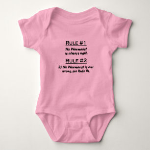 Rule Pharmacist Baby Bodysuit