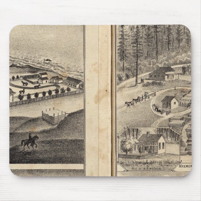Rule Ranch Old Fort Ross Meeker Bros Mouse Pad (Front)