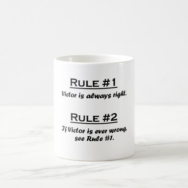 Rule Victor Coffee Mug (Center)