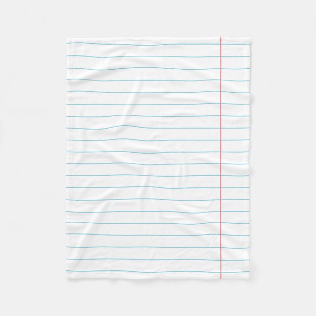 RULED LINED PAPER BLANKET (Front)