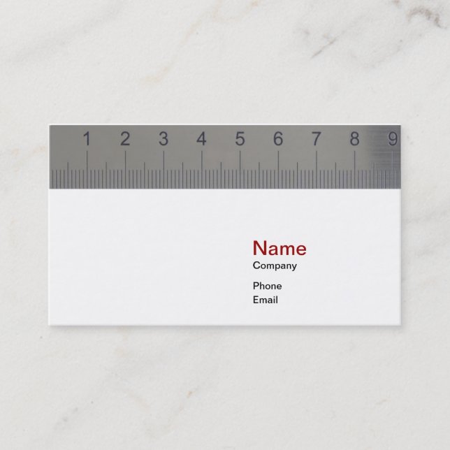Ruler Business Card (Front)