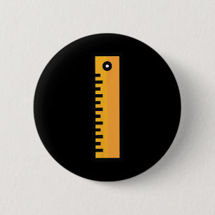 Ruler Halloween Costume For Teachers Students 6 Cm Round Badge