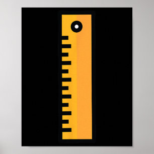 Ruler Halloween Costume For Teachers Students Poster
