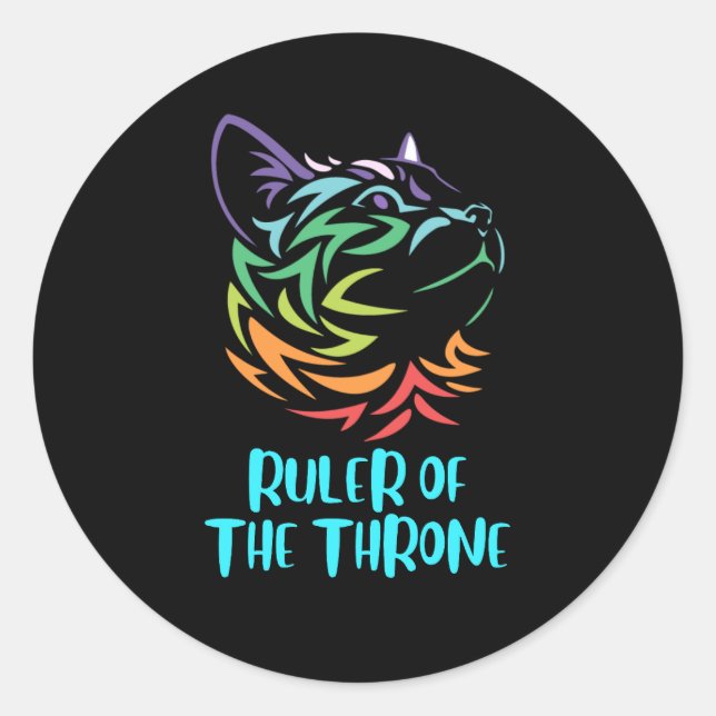 Ruler of the Throne Classic Round Sticker (Front)