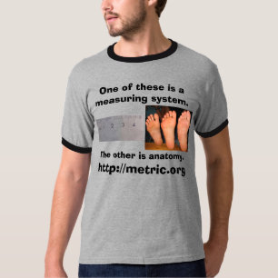 Ruler vs Feet T-Shirt