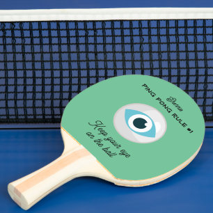Rules #1 and #2 (back & front) ping pong paddle
