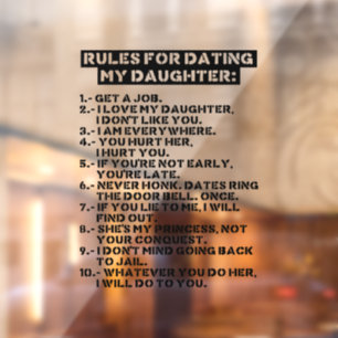 Rules for dating my daughter