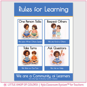Rules for Learning Teacher Anchor Chart