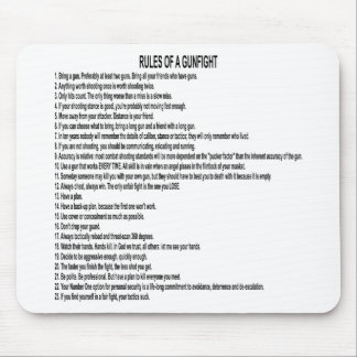 Rules Of A Gun Fight Mouse Pad