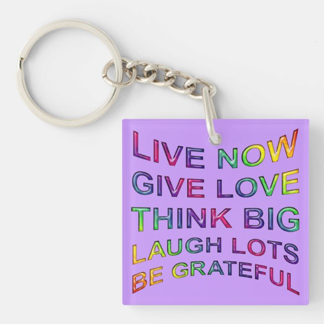 Rules Of Life Key Ring (Front)