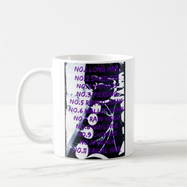 Rules of Rock Stars Photo Mug (Left)