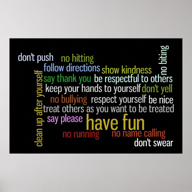 Rules of the House Poster (Front)