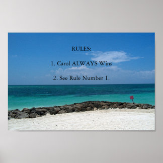 Rules Poster
