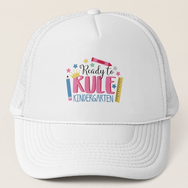 Ruling Kindergarten Trucker Hat (Front)