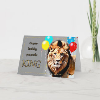 Ruling King Boy's Birthday Card