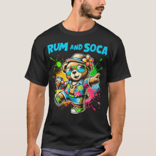 Rum And Soca Bear Fans Caribbean Carnival Party Me T-Shirt