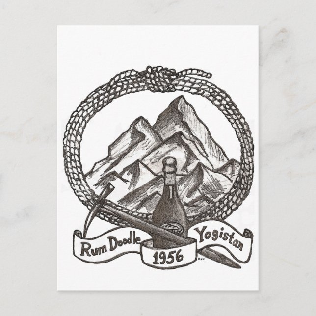 Rum Doodle Postcard (Front)