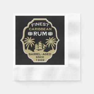 Rum Drinker Birthday Over The Hill Napkin