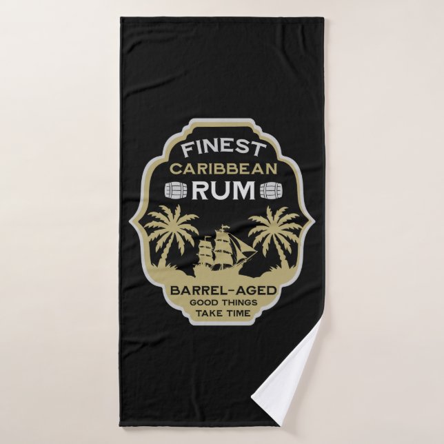 Rum Drinker Gift Bath Towel (Bath Towel)
