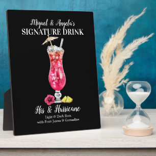 Rum Hurricane • PERSONALIZE this Signature Drink P Plaque