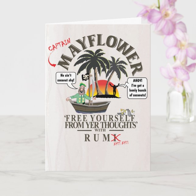 RUM JOKE CARD (Orchid)