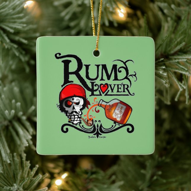 Rum lover ceramic ornament (Tree)
