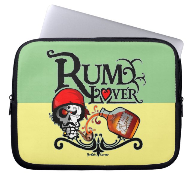 Rum lover laptop sleeve (Front)