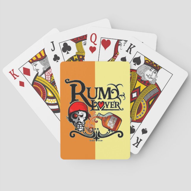 Rum lover playing cards (Back)
