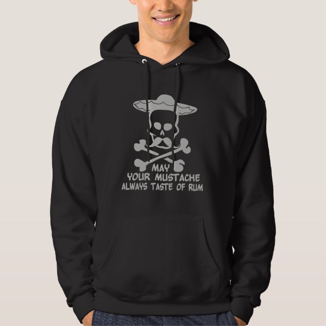 Rum Moustache custom shirt - choose style, colour (Front)