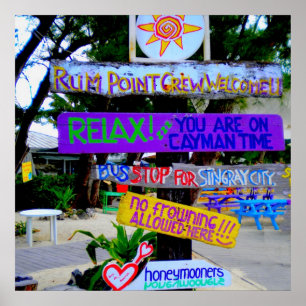 Rum Point Caymans Poster