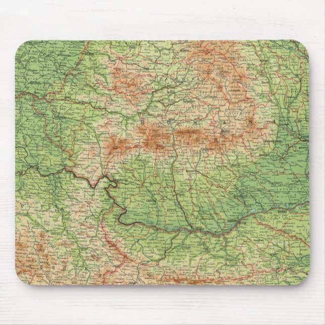 Rumania & adjacent states mouse pad (Front)
