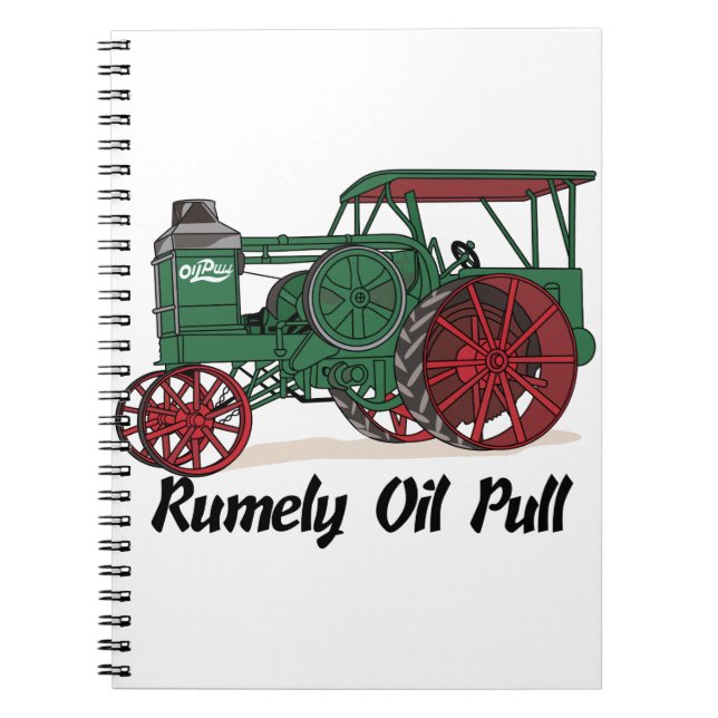 Rumely Oil Pull Tractor Spiral Notebook (Front)
