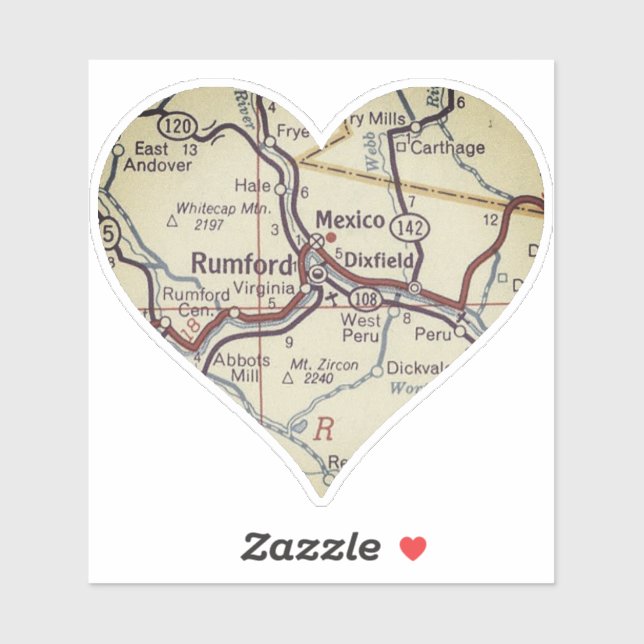 Rumford Maine Classic Map (Sheet)