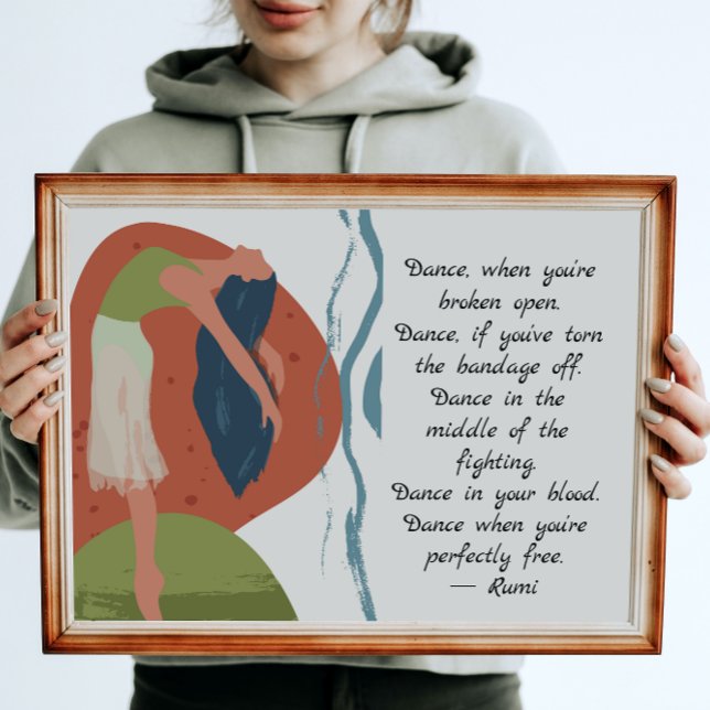 Rumi Dance Quote with Dancer   Poster (Creator Uploaded)