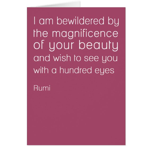 Rumi Eyes Card (Front)