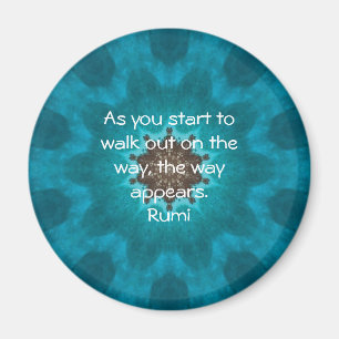 Rumi Inspirational Quotation Saying about Faith Magnet