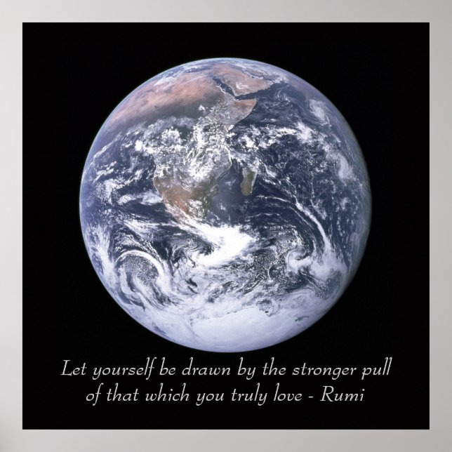 Rumi Love Earth Poster (Front)
