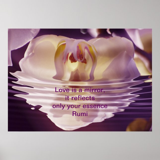 Rumi Love is a mirror Poster (Front)