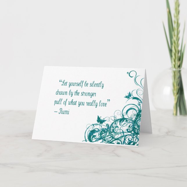 Rumi love quote card (Front)