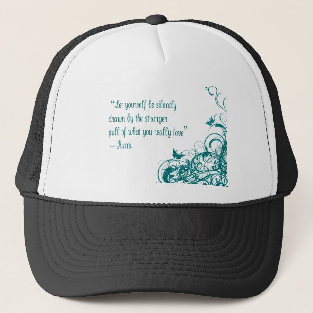 Rumi love quote trucker hat (Front)