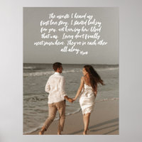 Rumi Love Story Add Your Photo Poem Poster