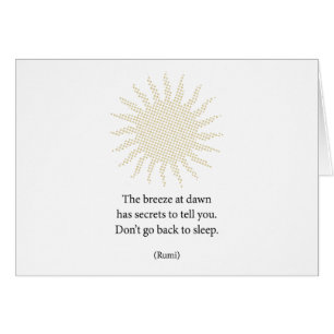 Rumi Morning Poetry