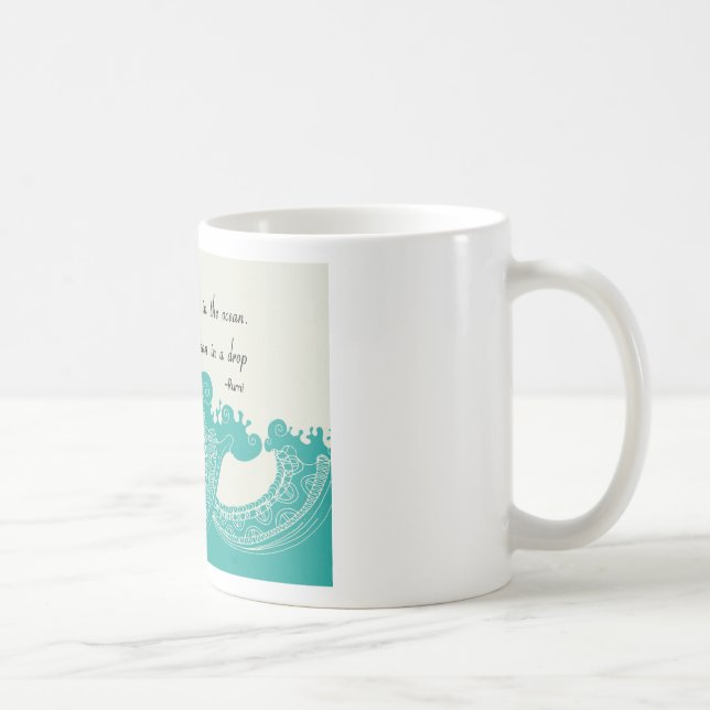 Rumi Ocean quote Coffee Mug (Right)