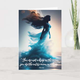 Rumi Ocean Quote Dreamscape Greeting Card