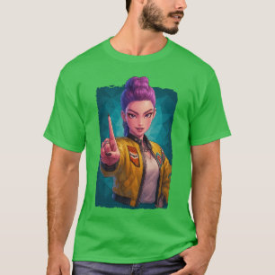 Rumi PowerPoint KPop Demon Hunters Anime friend T-Shirt