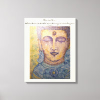 Rumi Quote Buddha Watercolor Canvas Wall Art