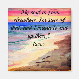 Rumi Quote Magnet