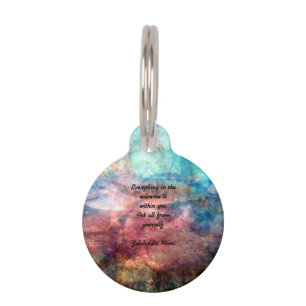 Rumi Uplifting Quote About Energy And Universe Pet Tag