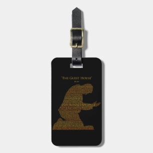 Rumi's "The Guest House" Poem Luggage Tag